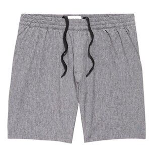 Flint Park Men's Gray Athletic Shorts Recycled Polyester & Elastane Large NWT